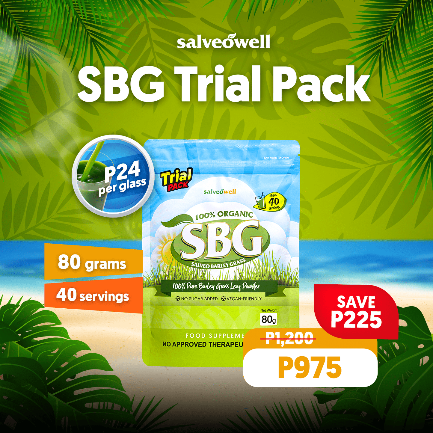 Salveo Trial Pack New Packaging from 60 grams to 80 grams!