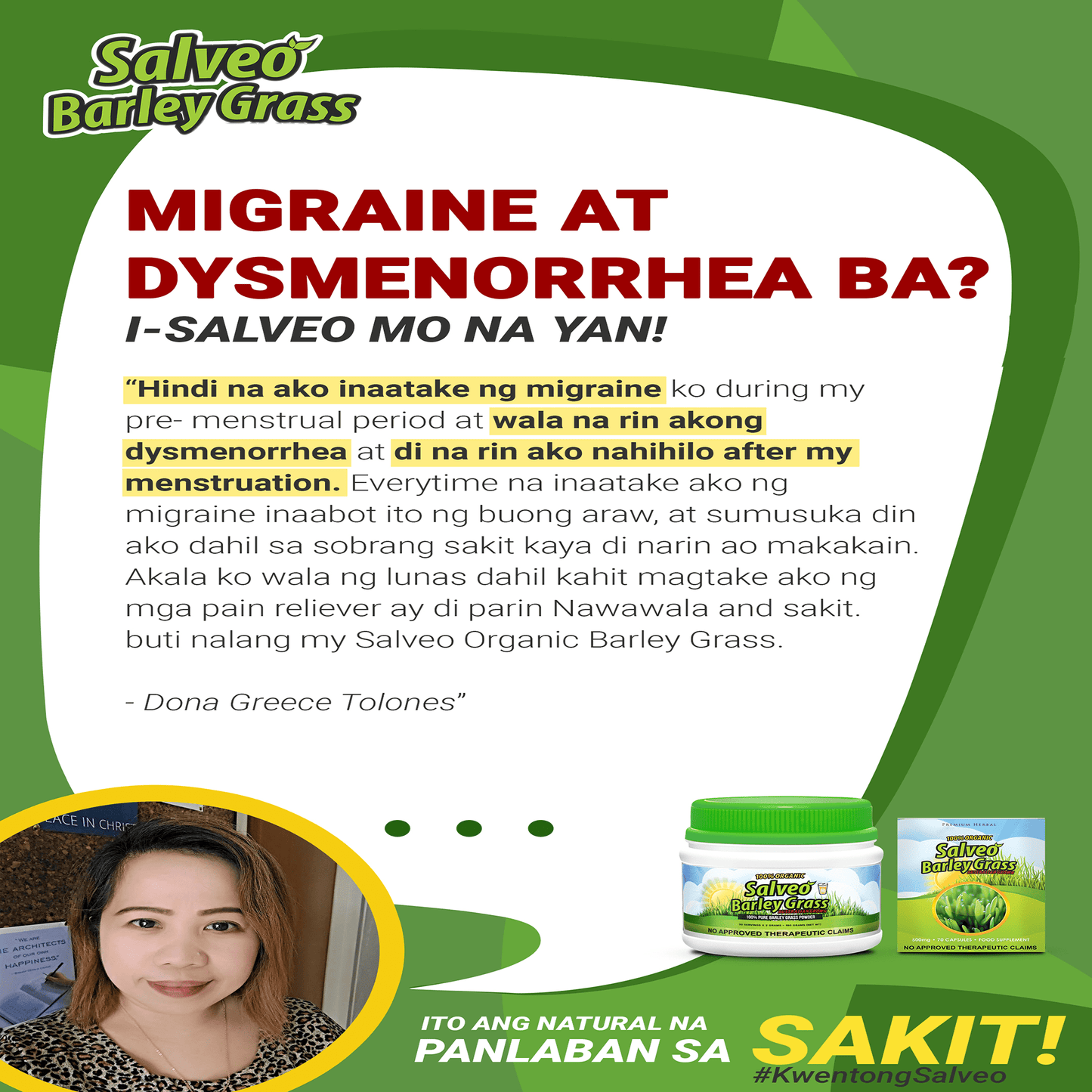 Salveo Barley Grass in Jar 240grams