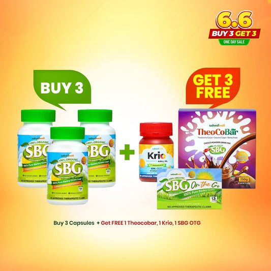 BUY 3 SBG Capsules GET 3 FREEBIES: TheoCoBar,KRIO,SBG On The Go