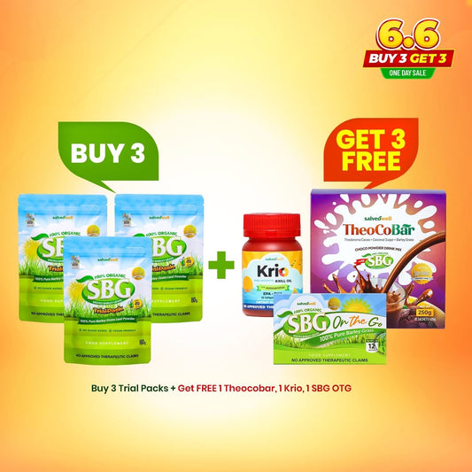 BUY 3 SBG Trial Packs GET 3 FREEBIES: TheoCoBar,KRIO,SBG On The Go